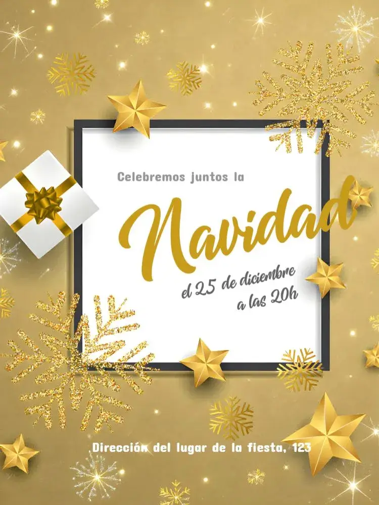 Invitación Navidad Año