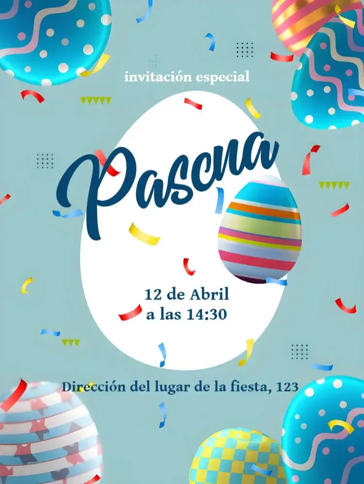 Invitación Pascua Conejo – tema Fechas Conmemorativas marrón, blanco, divertido, ilustraciones de conejos, temática de Pascua, vintage