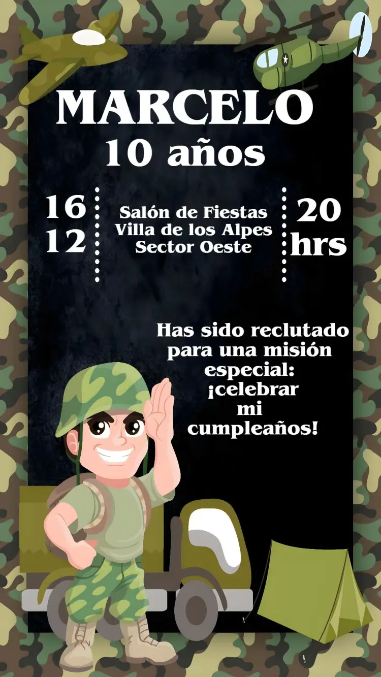 Invitación Ejército