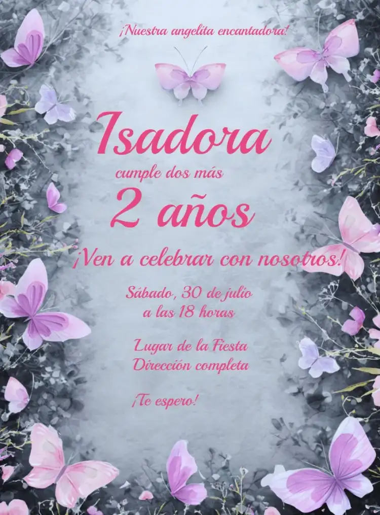 Jardín De Las Mariposas Acuarela Niña
