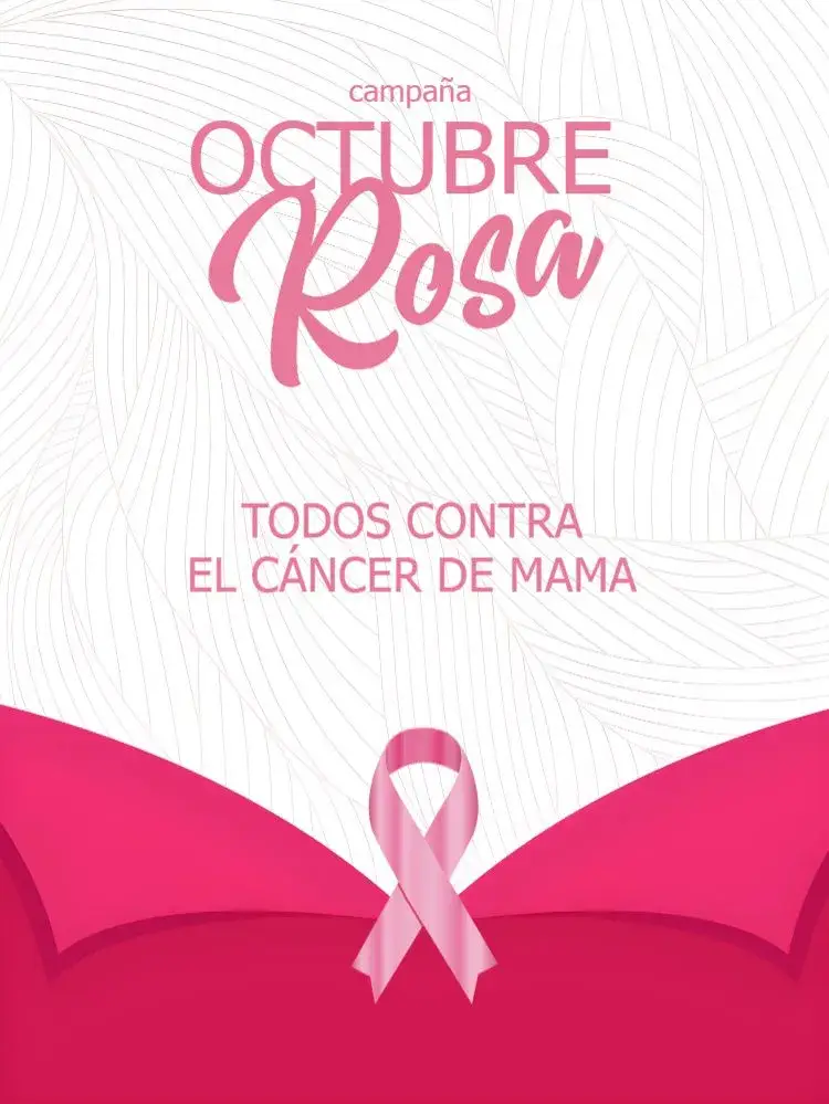 Invitación Publicación Para la Campaña de Octubre Rosa editable y personalizable