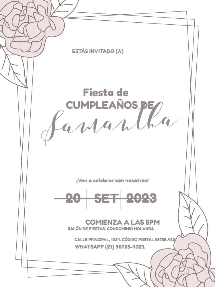 Para Niña Floral Femenino