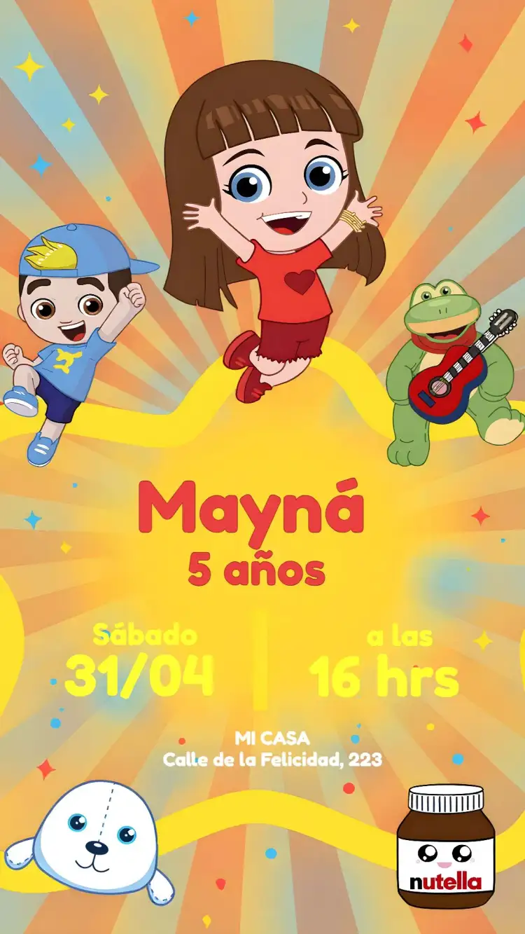 Invitación Gi Luccas Neto Aventurera – tema Más buscados aventurero, colorido, divertido, infantil, rojo, cocodrilo
