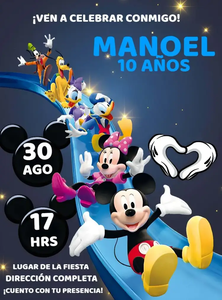 Invitación Turma De Mickey Donald