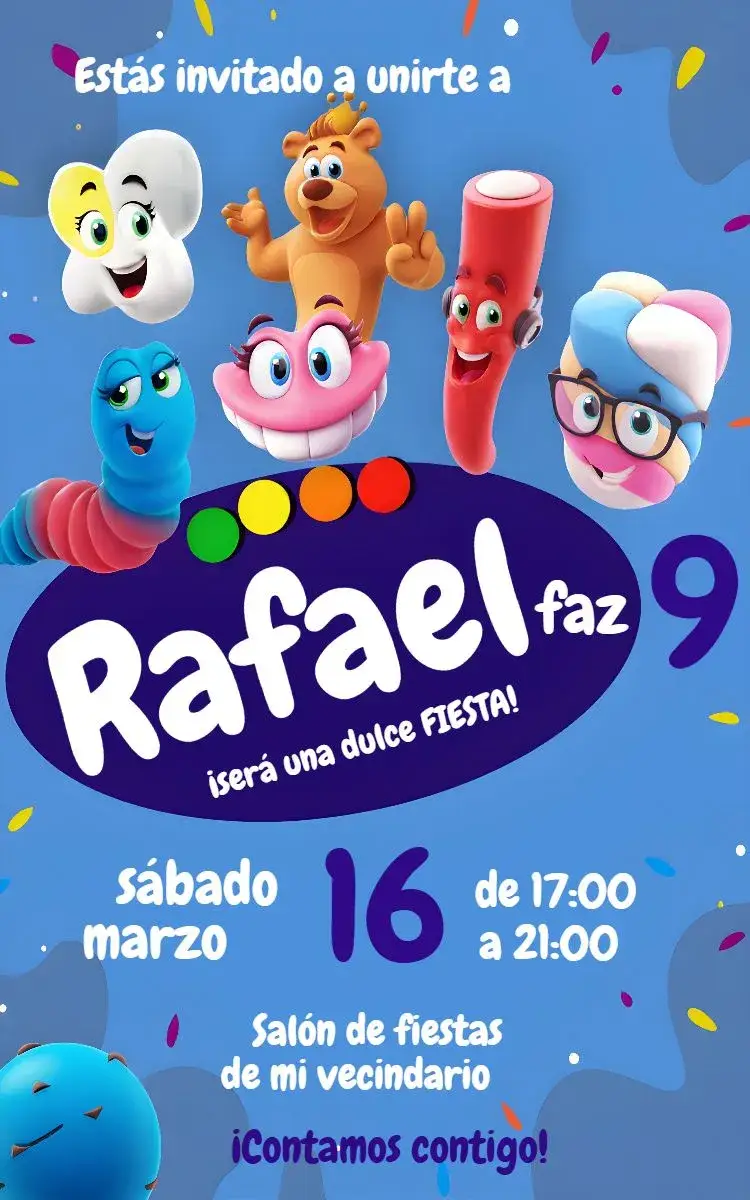 Invitación Bala Fini Dentadura