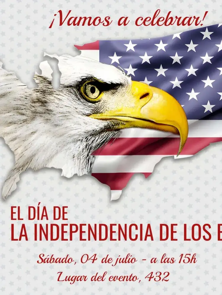 Invitación Independencia De Los Eua Independencia – tema Fechas Conmemorativas patriótico, vibrante, festivo, colorido, moderno