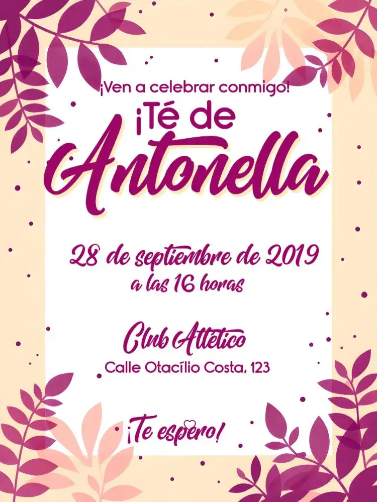 Invitación Despedida de Solteros – tema Despedida de Soltera floral, moderno, elegante, minimalista, romántico