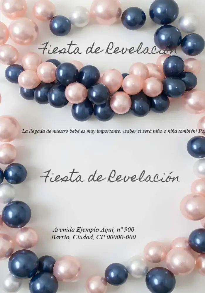 Invitación Invitación Revelación de Género Niño o Niña Delicado – tema Revelación Bebé delicado, colorido, minimalista, moderno, infantil