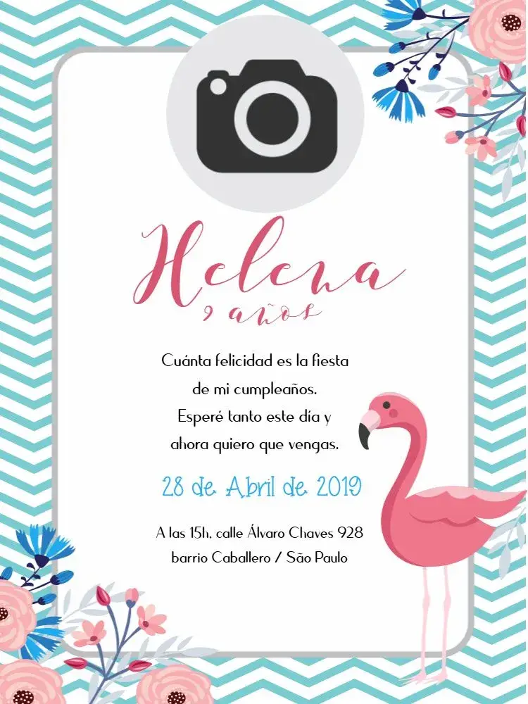 Invitación Flamenco Personalizado