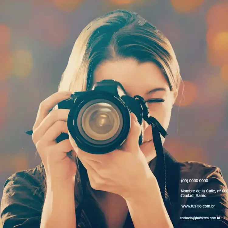 Invitación Publicación Para Fotógrafo Azul