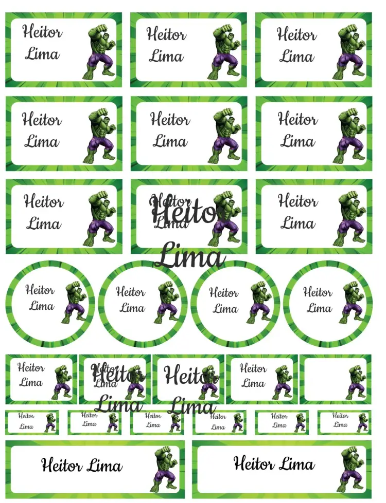 Invitación Hulk