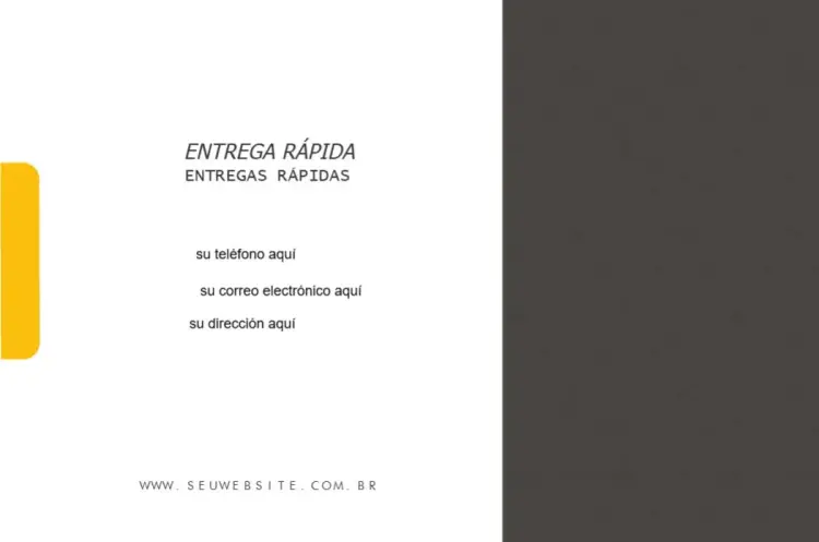 Invitación Tarjeta De Visita Reverso Agilidad Repartidor editable y personalizable