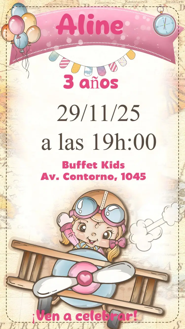 Invitación Aviadora