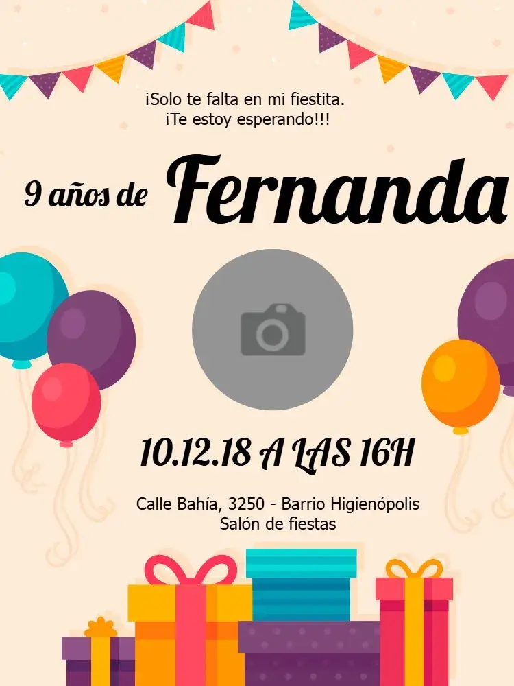 Invitación Regalo