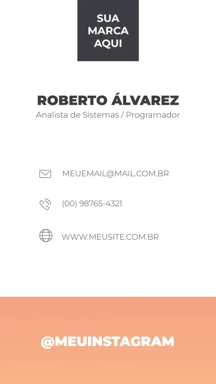 Tarjeta de Visita Digital - Programador Simple