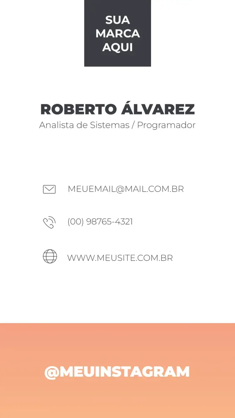 Invitación Tarjeta de Visita Digital - Programador Simple