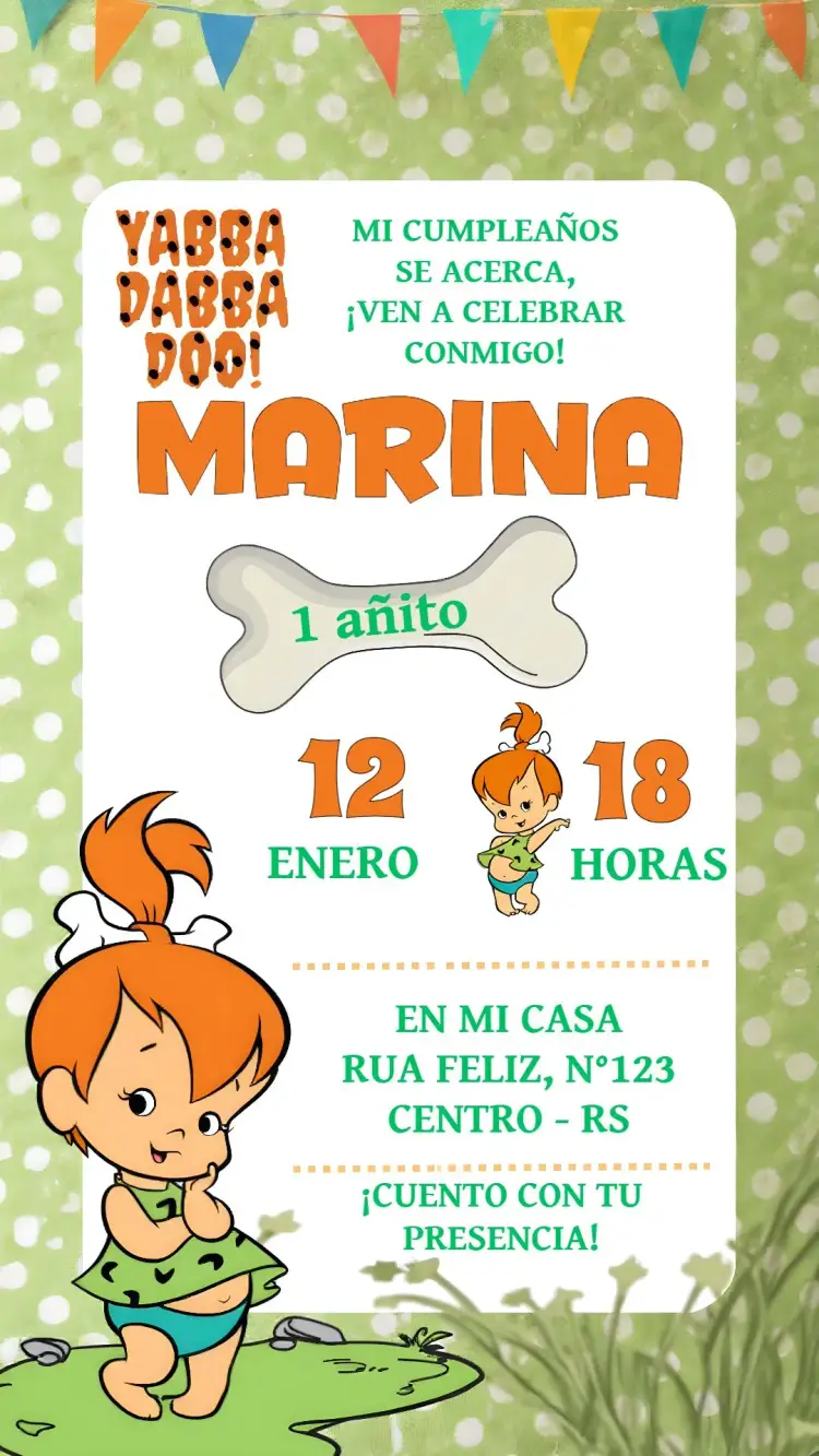 Invitación Pedrita Yaba