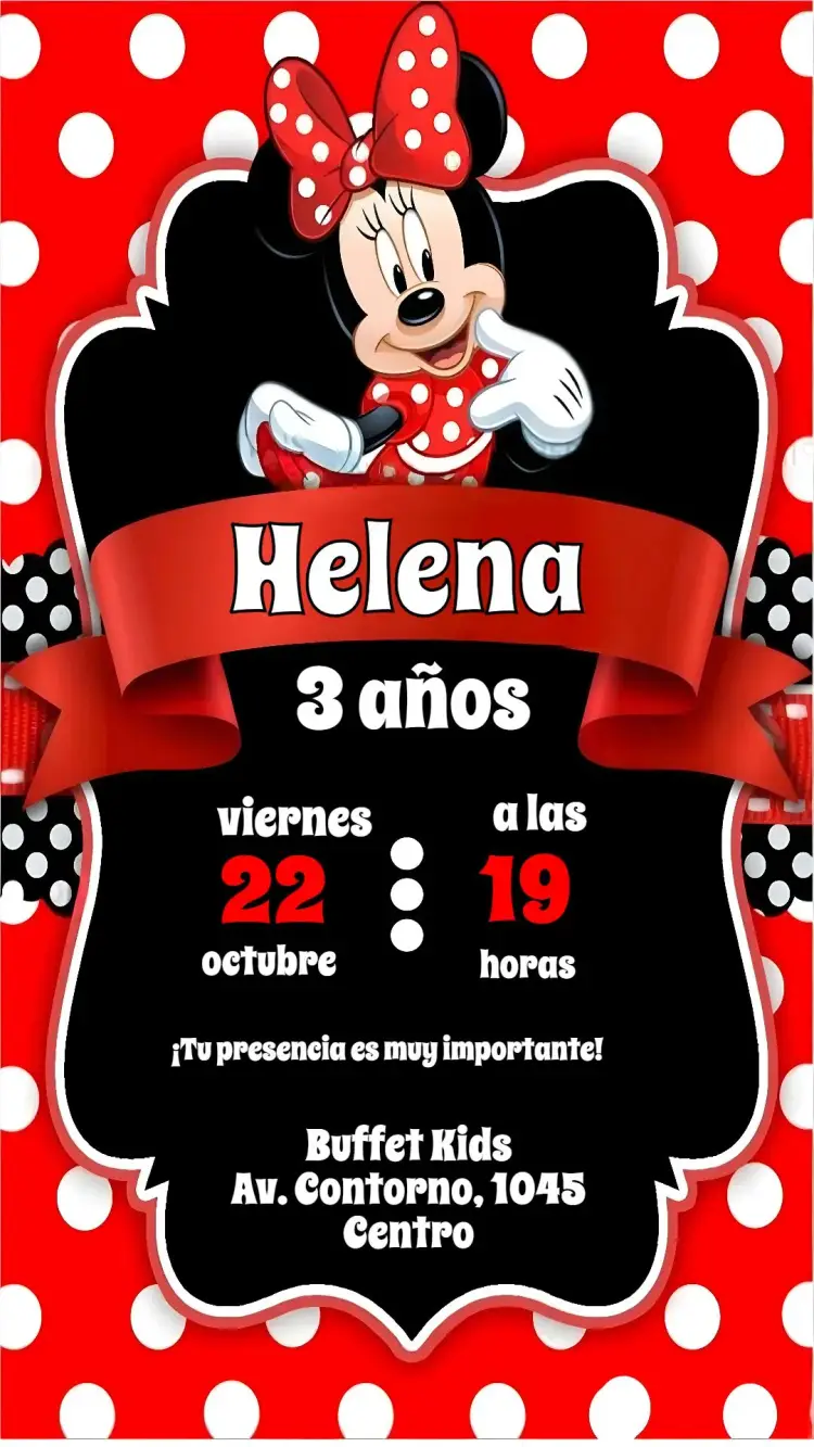 Invitación Minnie