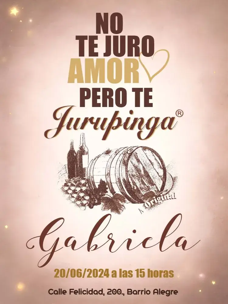 Invitación Jurupinga Boteco editable y personalizable