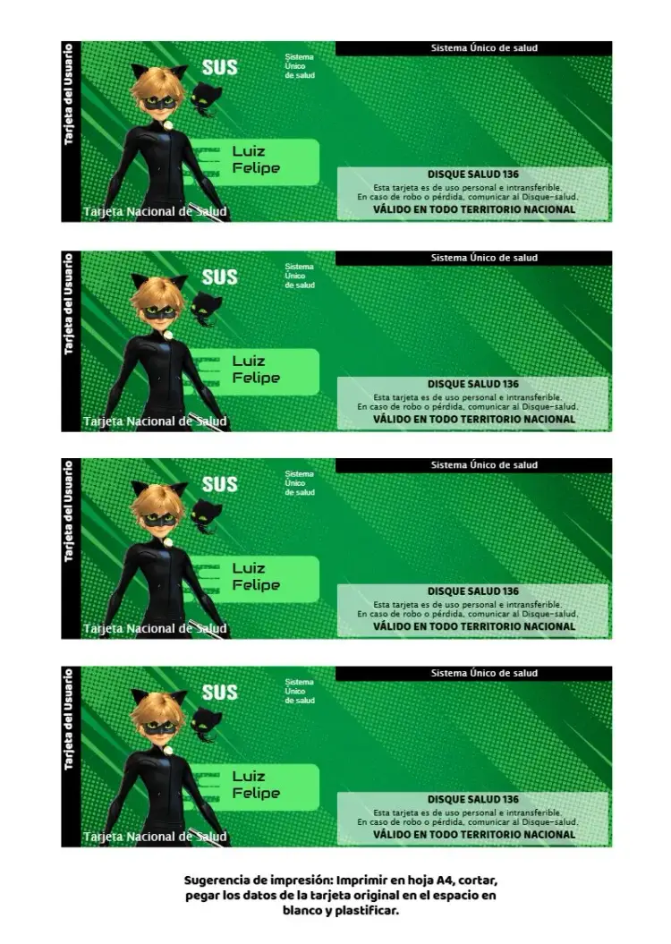 Tarjeta De Invitación Miraculous Ladybug Cat Noir Gato