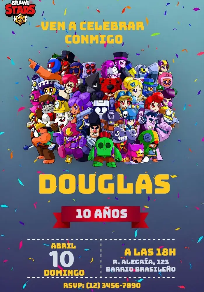 Invitación Brawl Stars Brawlstars