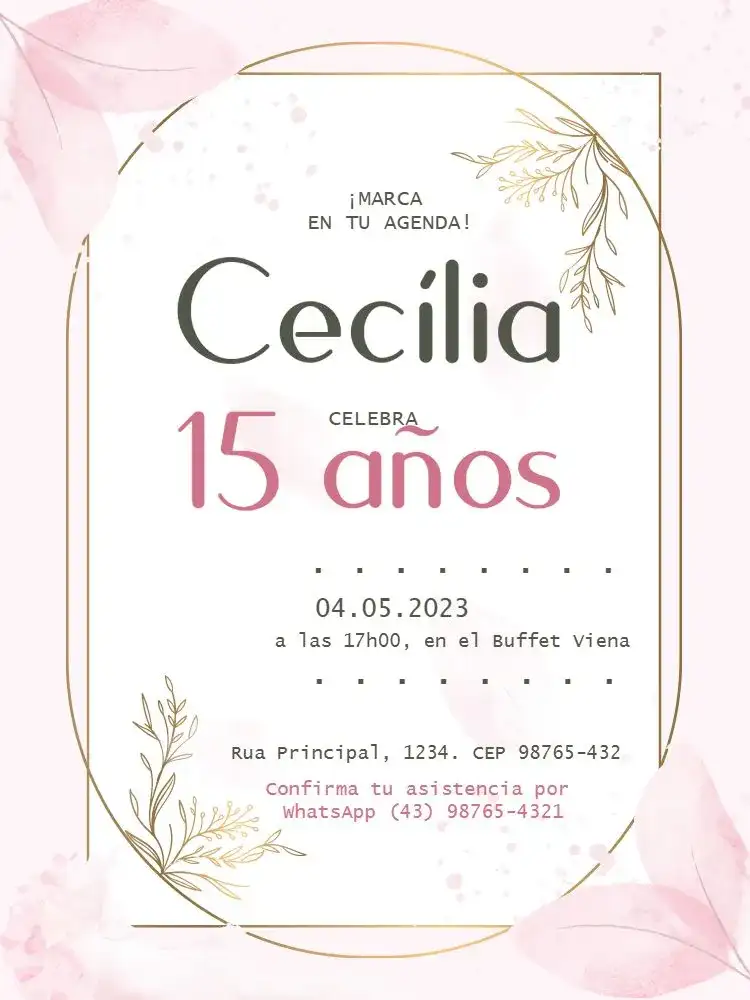 15 Años Rosa Delicado