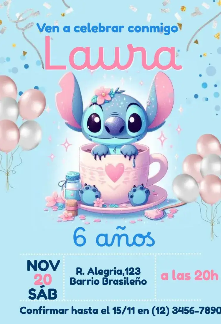 Invitación Stitch