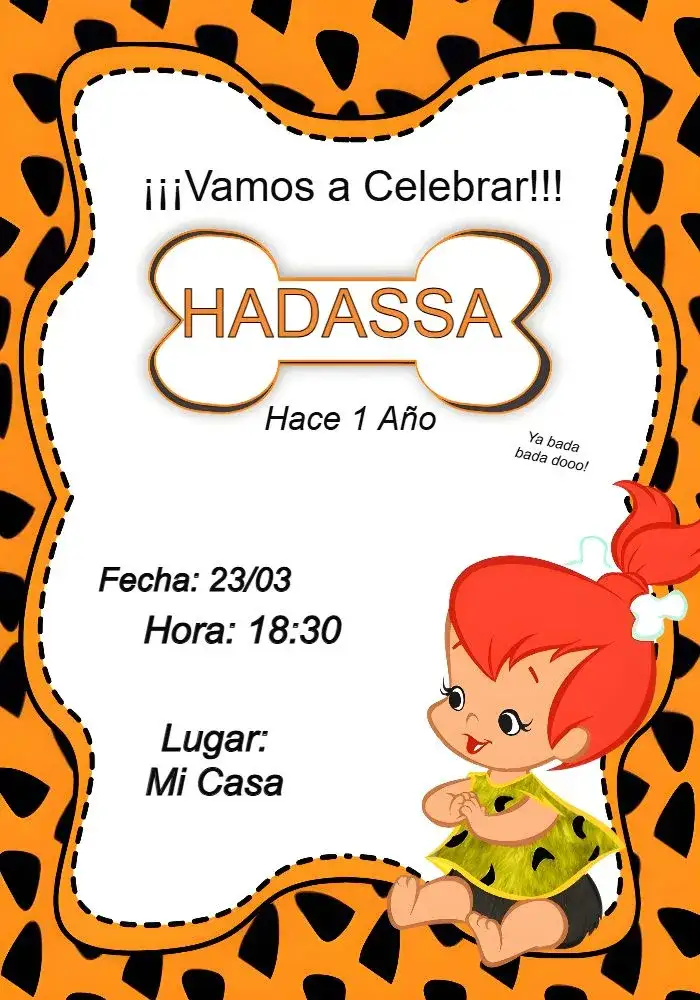 Invitación Pedrita Naranja – tema Cumpleaños Infantil divertido, colorido, temático, moderno, infantil