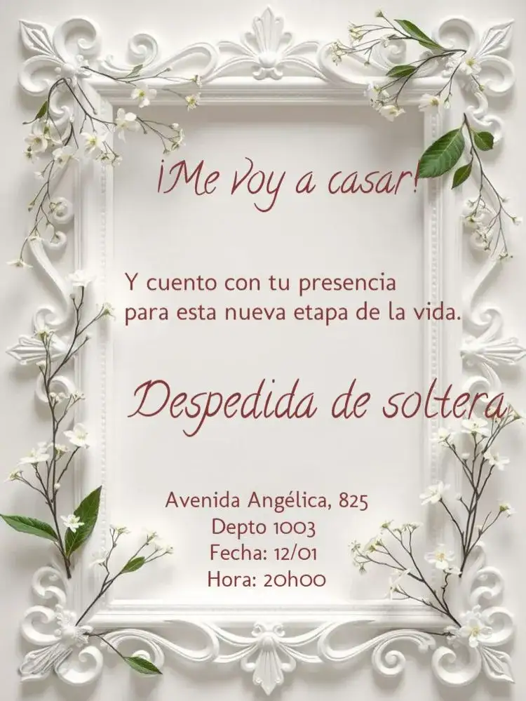 Invitación Despedida de soltera Escultura Para Editar Delicado – tema Té Rifa delicado, minimalista, moderno, elegante, accesible
