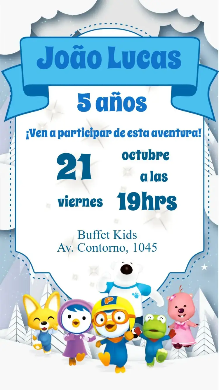Invitación Pororo
