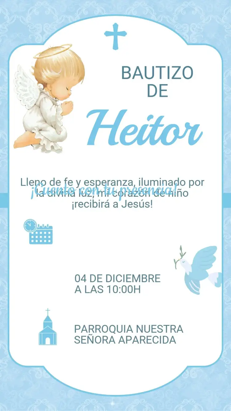 Invitación de Bautizo