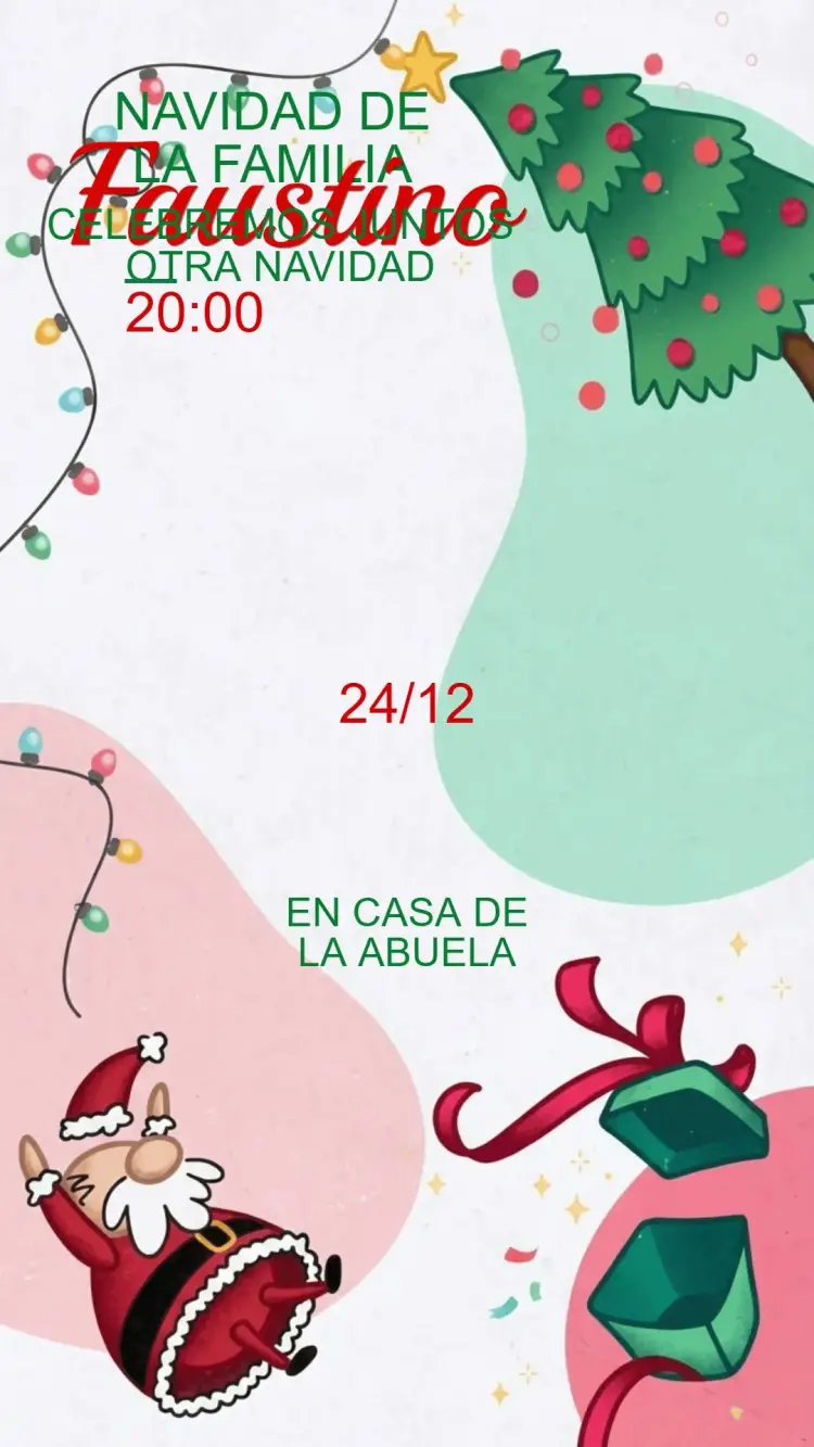 Invitación fiesta de Navidad