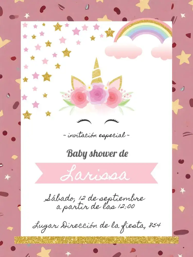 Invitación Baby Shower Hija