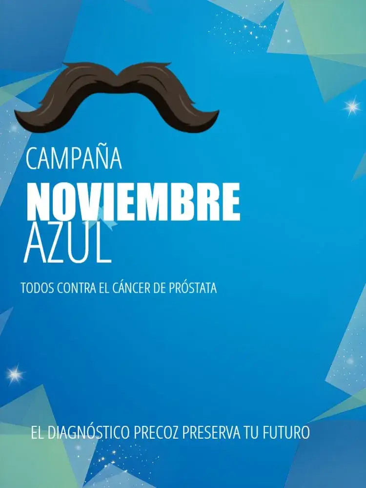Invitación Publicación Para Noviembre Azul Cuidados – tema Más buscados azul, moderno, minimalista, gráfico, clean