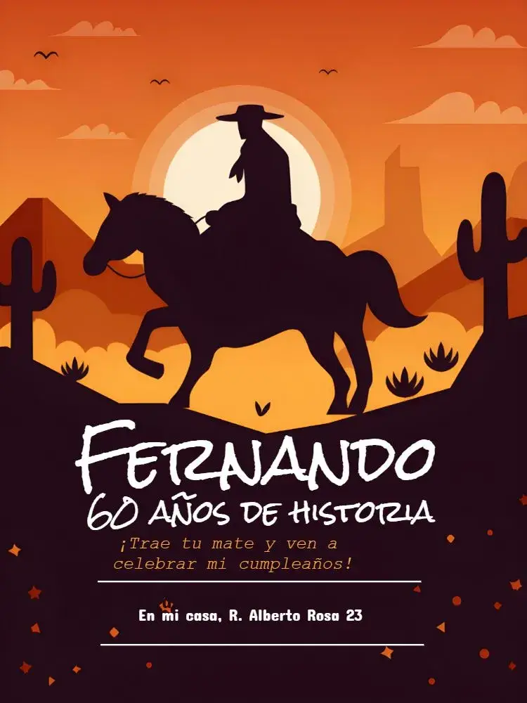 Invitación Caballo 80