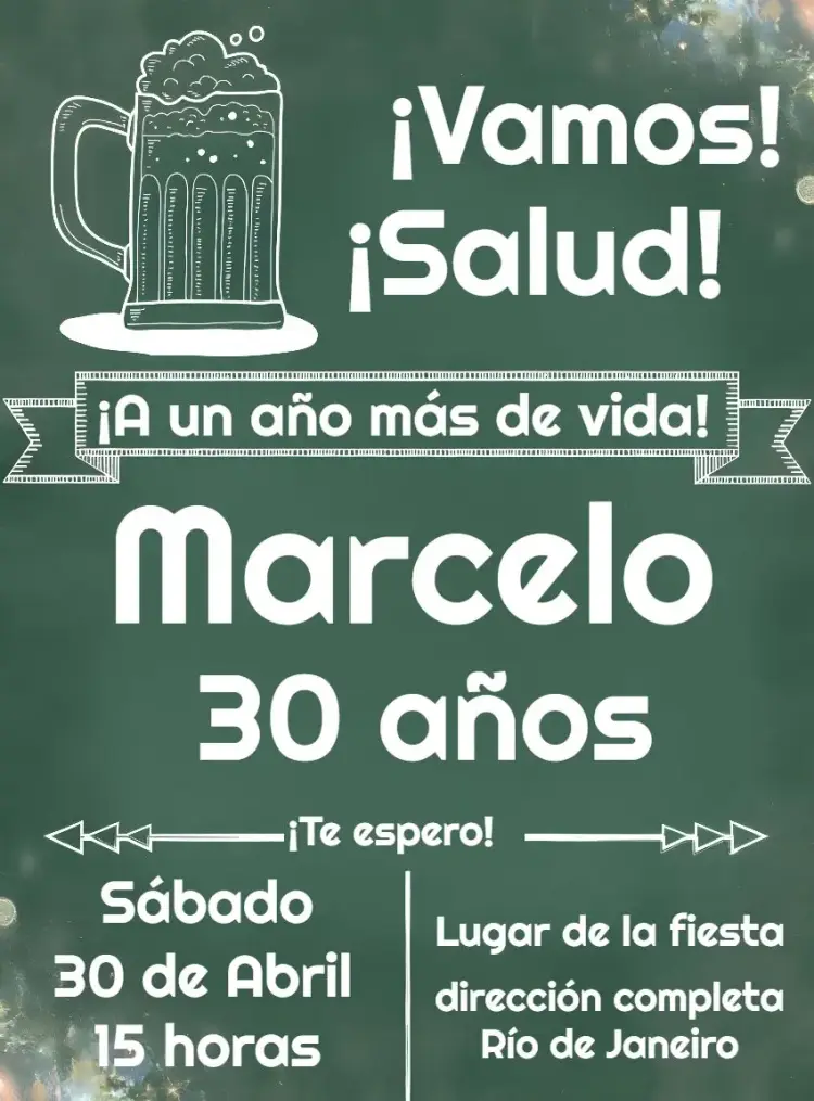 Invitación Barbacoa del Bar