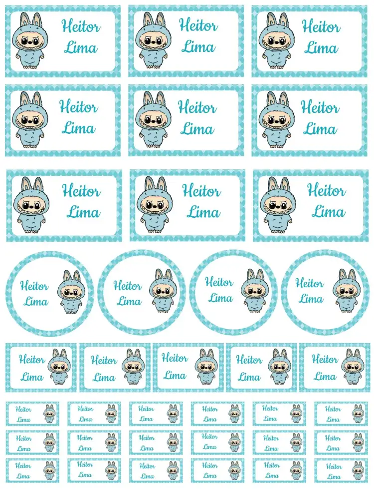 Invitación Labubu – tema Tarjeta colorido, moderno, divertido, minimalista, jovial