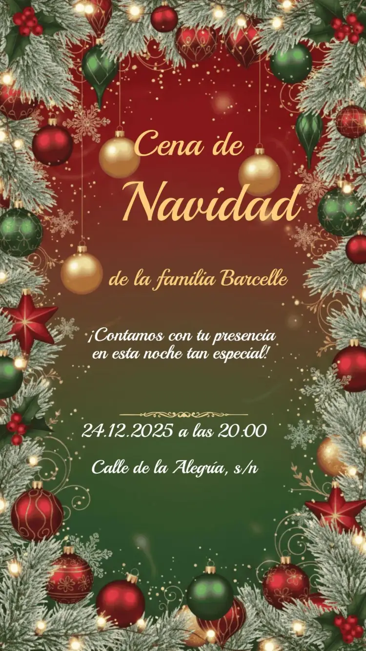 Invitación Fiesta de Navidad