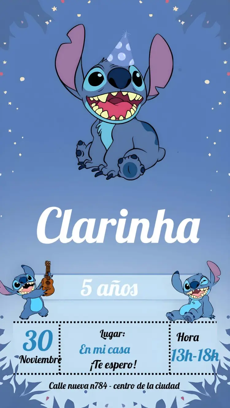 Invitación Stitch