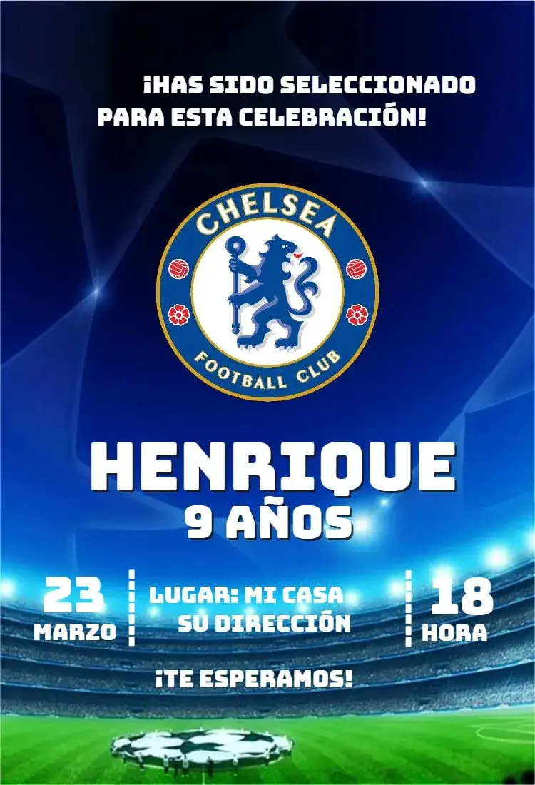 Invitación Chelsea 1