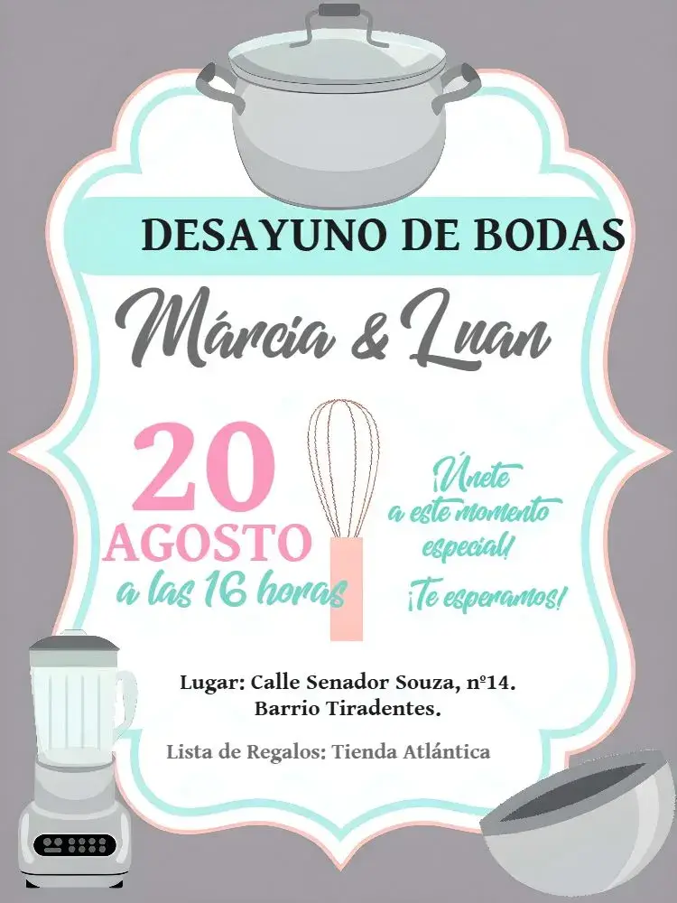Invitación Despedida de Soltera Fouet