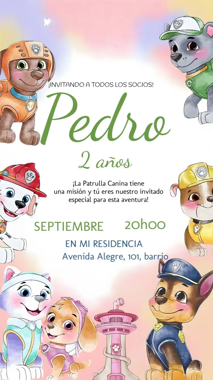 Invitación Patrulla Canina