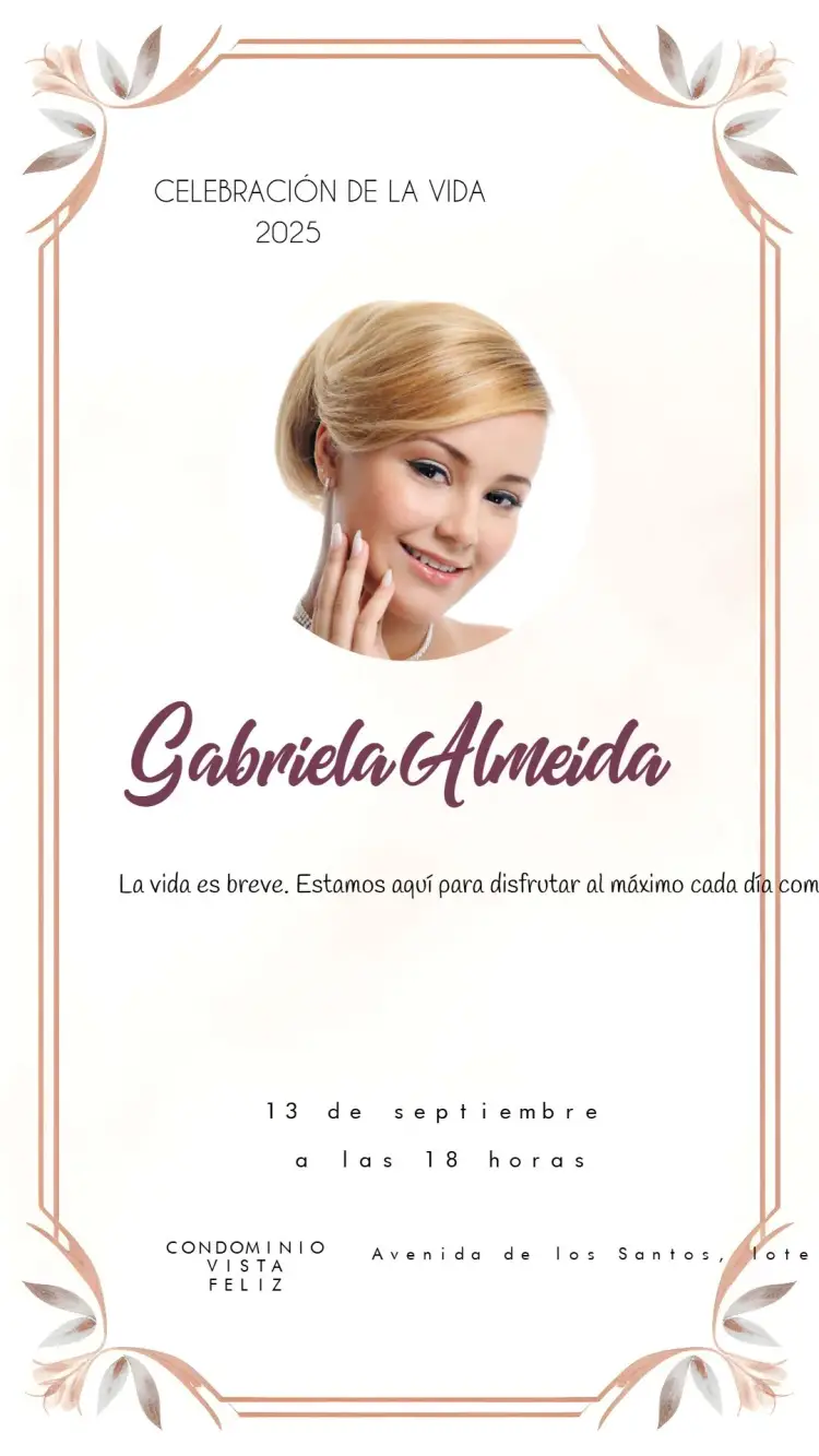 Invitación Misa De Séptimo Día Meme Con Foto Folleto