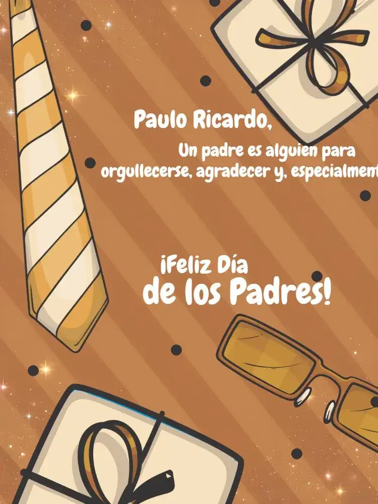 Tarjeta Día Del Padre Blanca