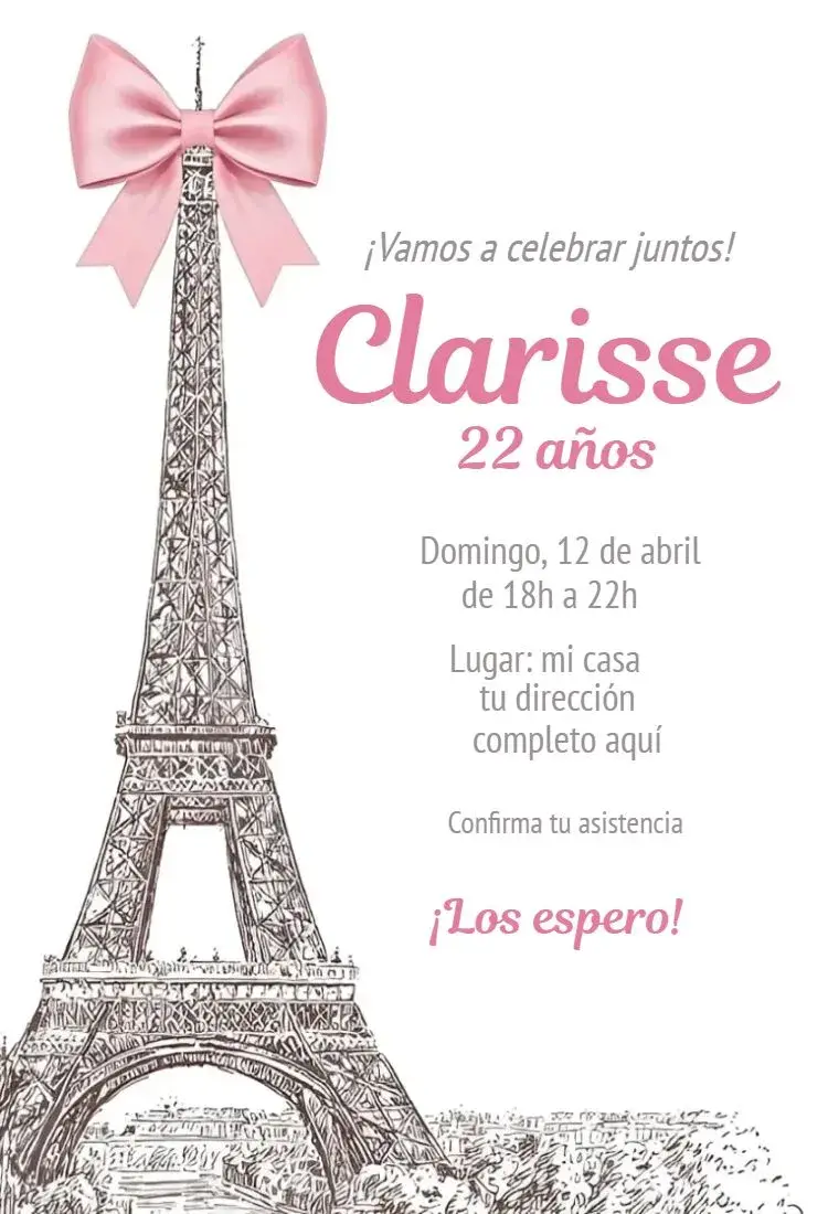 Invitación París 1