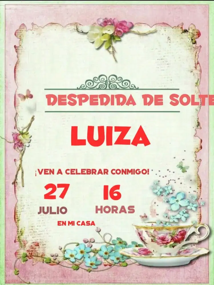 Despedida De Soltera Para Editar Celebración
