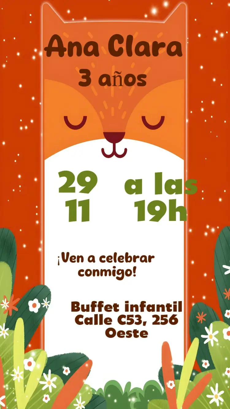 Invitación Zorrito