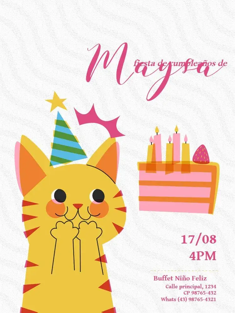 Invitación Joven Lúdico Online – tema Cumpleaños Infantil lúdico, colorido, moderno, divertido, infantil, temático
