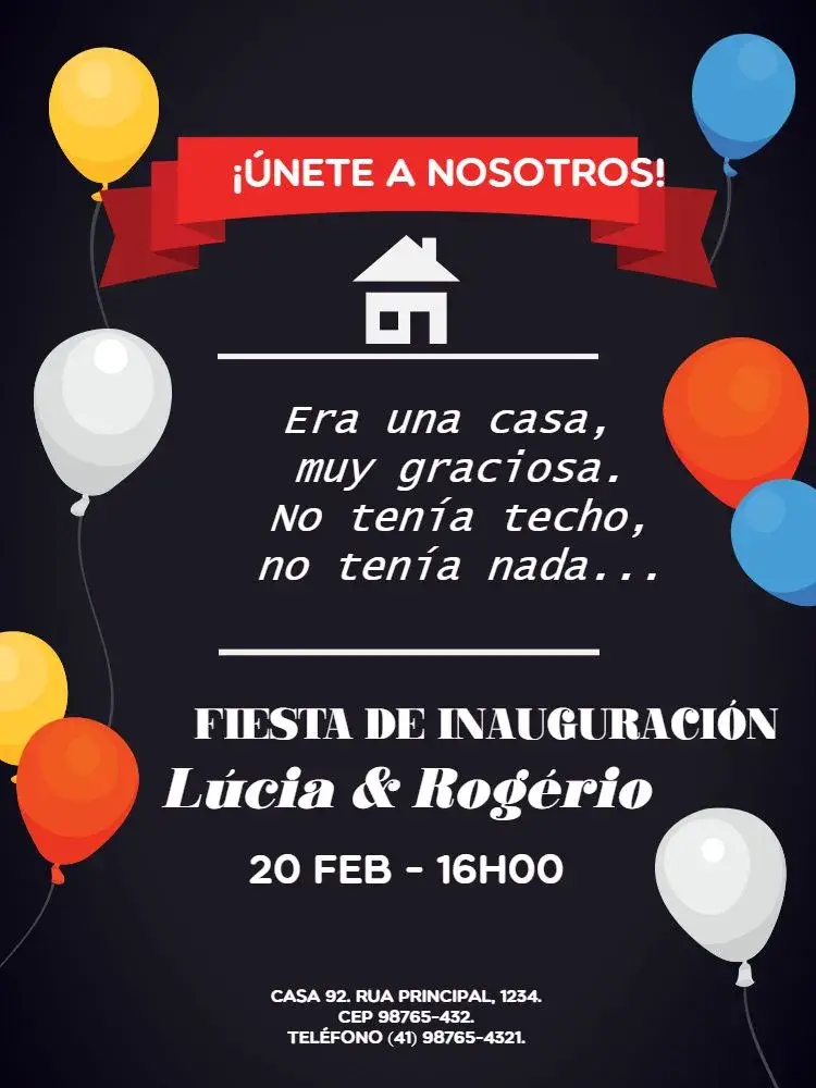 Invitación Té De Casa Nueva Divertido Celebración