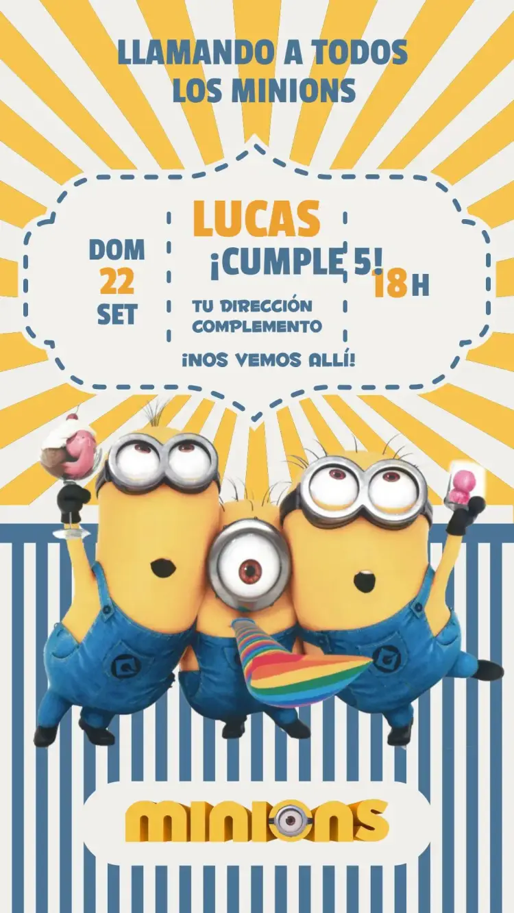 Invitación Minions